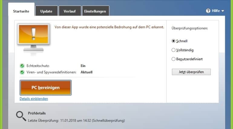 Windows Defender vom USB-Stick oder DVD nutzen