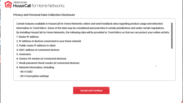 Bereits bei der Installation verrät HouseCall for HomeNetworks, was es alles analysiert im Netzwerk.