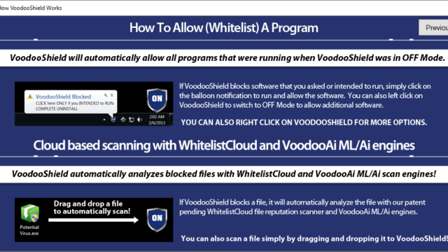 VoodooShield - die Installation - abschließende Tipps 3